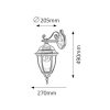 Rábalux , 8381 , Toronto , Outdoor wall lights , antique gold , IP44 , E27