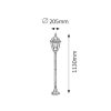 Rábalux , 8385 , Toronto , Outdoor floor lamps , antique gold , IP44 , E27