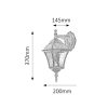 Rábalux , 8391 , Toscana , Outdoor wall lights , antique gold , IP43 , E27