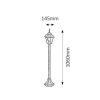 Rábalux , 8395 , Toscana , Outdoor floor lamps , antique gold , IP43 , E27