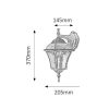 Rábalux , 8396 , Toscana , Outdoor wall lights , antique silver , IP43 , E27