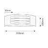Rábalux , 8410 , Roma , Outdoor wall lights , satin chrome , IP44 , E27