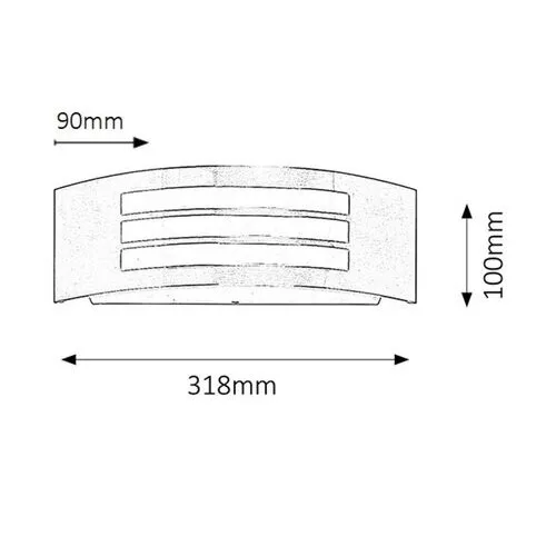 Rábalux , 8410 , Roma , Outdoor wall lights , satin chrome , IP44 , E27