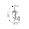 Rábalux , 8452 , Nizza , Outdoor wall lights , antique gold , IP43 , E27