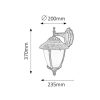 Rábalux , 8476 , Madrid , Outdoor wall lights , antique gold , IP43 , E27