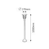 Rábalux , 8568 , Marseille , Outdoor floor lamps , black , IP44 , E27