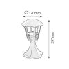 Rábalux , 8619 , Marseille , Outdoor floor lamps , black , IP44 , E27