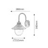 Rábalux , 8677 , Barcelona , Outdoor wall lights , antique gold , IP43 , E27