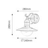Rábalux , 8680 , Oslo , Outdoor wall lights , black , IP44 , E27