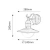 Rábalux , 8680 , Oslo , Outdoor wall lights , black , IP44 , E27