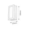 Rábalux , 8683 , Stuttgart , Outdoor wall lights , anthracite , IP44 , E27