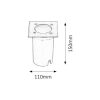 Rábalux , 8714 , Tacoma , Outdoor recessed lighting , satin chrome , IP65 , GU10