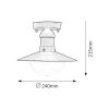Rábalux , 8716 , Oslo , Outdoor ceiling lights , black , IP44 , E27