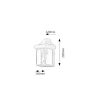 Rábalux , 8754 , Norvich , Outdoor wall lights , antique gold , IP43 , E27