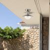 Rábalux , 8763 , Oslo , Outdoor ceiling lights , satin chrome , IP44 , E27