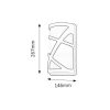 Rábalux , 8767 , Durango , Outdoor wall lights , anthracite , IP54 , E27