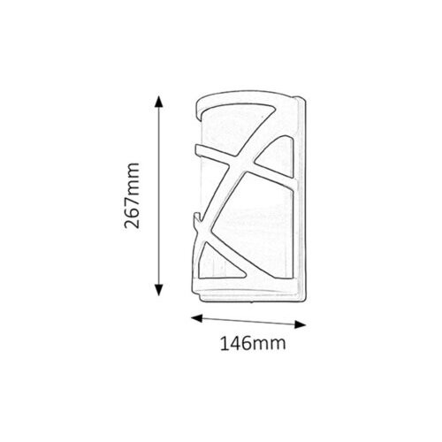 Rábalux , 8767 , Durango , Outdoor wall lights , anthracite , IP54 , E27