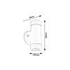 Rábalux , 8833 , Medina , Outdoor wall lights , matte black , IP44 , GU10