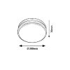Rábalux , 8847 , Hamburg , Outdoor ceiling lights , anthracite , IP44 , 4000