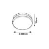 Rábalux , 8848 , Hamburg , Outdoor ceiling lights , anthracite , IP44 , 4000