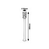 Rábalux , 8890 , Budapest , Outdoor floor lamps , brown , IP44 , E27