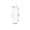 Rábalux , 8939 , Catania , Outdoor wall lights , bronze , IP44 , 3000