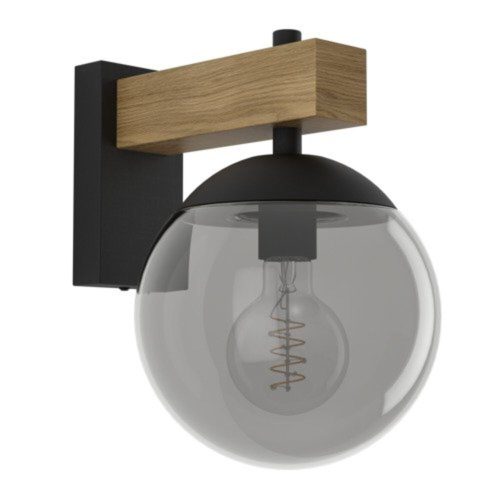 EGLO , 900671 , BUFALATA , pendant lamp , E27 , 1X40W , IP44 , black-transparent