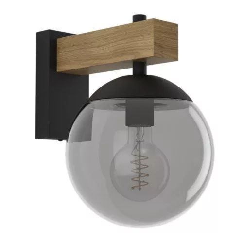 EGLO , 900671 , BUFALATA , pendant lamp , E27 , 1X40W , IP44 , black-transparent