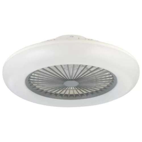 EGLO, 35144, SAYULITA-L, lamp with fan, 2700 K - 6500 K, LED, 3X12.6W, dimmable, milk white