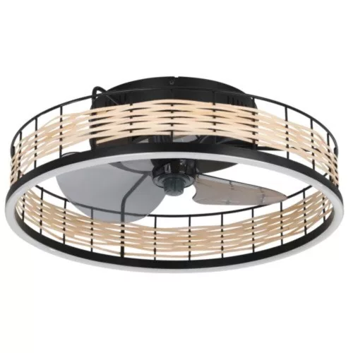 EGLO, 35148, FRANA, lamp with fan, 2700 K - 6500 K, LED, 28W, dimmable, natural.