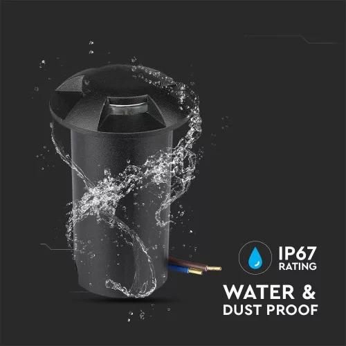 VT-1171 1W Led Underground Light 6400K Black