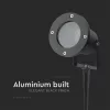 VT-7701 Gu10 Garden Spike Fitting Aluminum Body Black Ip65