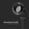VT-7704 Gu10 Garden Spike Fitting Aluminum Body Black Ip65