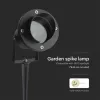 VT-7704 Gu10 Garden Spike Fitting Aluminum Body Black Ip65