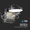 LED luminaire, side wall, 17W, natural white, black, outdoor, IP65