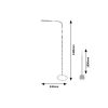 Rábalux , 74010 , Adelmo , Floor lamps , grey , IP20 , 3000-6000