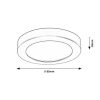 Rábalux , 5275 , Coco , Recessed and surface mounted lighting , silver , IP44 , 4000