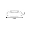 Rábalux , 71127 , Engon , Ceiling lights , silver , IP20 , 4000
