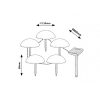 Rábalux , 77008 , Treppio , Solar lights , black , IP44 , 4000