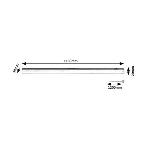 Rábalux , 78006 , Greg , Cabinet lighting , black , IP20 , 4000