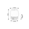 Rábalux , 7040 , Odera , Table lamps , black , IP44 , 3000