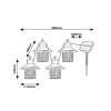 Rábalux , 77003 , Ximpu , Solar lights , black , IP44 , 2700