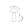 Rábalux , 76007 , Ishtar , Table lamps , matte black , IP44 , 3000