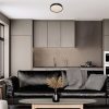 Rábalux , 75009 , Larcia , Ceiling lights , black , IP44 , 4000