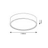 Rábalux , 75010 , Larcia , Ceiling lights , silver , IP44 , 4000