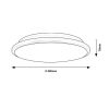 Rábalux , 71131 , Engon , Ceiling lights , silver , IP20 , 4000