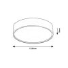 Rábalux , 75011 , Larcia , Ceiling lights , black , IP44 , 4000
