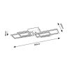 Rábalux , 3084 , Quince , Ceiling lights , black , IP20 , 4000