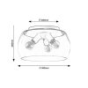 Rábalux , 3189 , Ursula , Ceiling lights , black , IP20 , E27