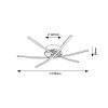 Rábalux , 4606 , Cyclone , Ceiling lights , chrome , IP20 , 4000